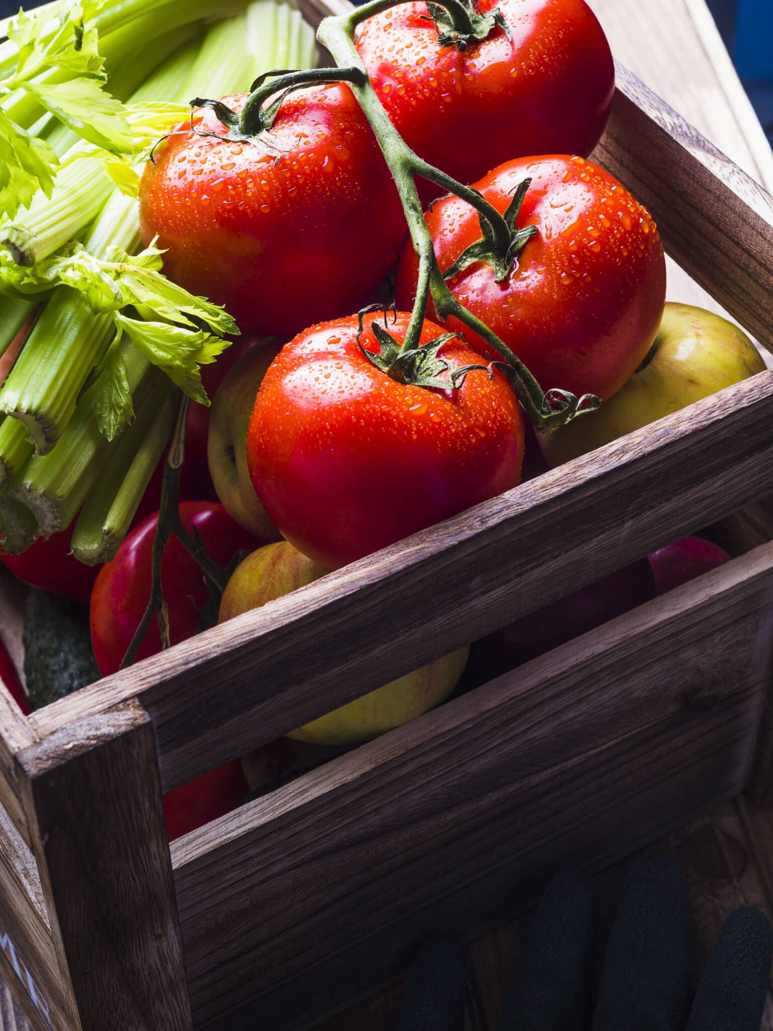 Fruits et légumes frais en boutique
